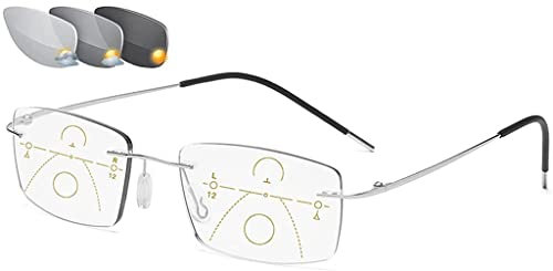 BDXZJ Ultra-Thin Portable Reading Glasses, Compact Foldable Glasses, Anti Blue Light Reading Glasses Ultra Light Unisex, Diopter +1.0 to +3.5 Silver,+3.50