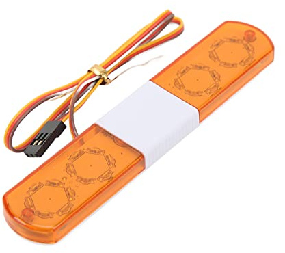 RC Car Lights, 4 Flashing Modes Simulation Police Night Flash LED Light System for 1/8 1/10 RC Cars(Yellow)
