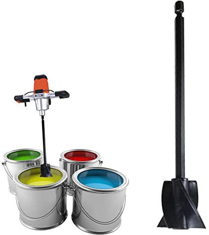 Epoxy Paddle Mixer For Dril, Paint Mixer Drill Attachment, Epoxy Mixer Attachment For Drill, Paint Stirrers For Electric Drill, Multipurpose Powerful Mixer Paddle For Drill, Resin Cement Mixing Tools