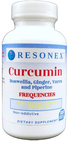 Resonex Curcumin, Boswellia, Ginger, Yucca, Piperine Frequencies- 120 Tablets
