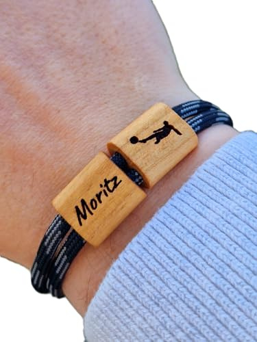 Gravur Holz Armband, Fussball, Surfer Armband, personalisiertes Armband, Holz, Armband graviert, Muttertag, Geburtstag, Weihnachten