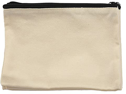 Simpls 12Er Pack Segeltuch ReißVerschluss, Leere DIY Bastel für Kosmetische Make-Up, FedermäPpchen, Party Geschenk, GeldböRse