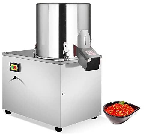 VQIGGTSS Máquina cortadora Comercial, picadora de Alimentos eléctrica Profesional, picadora de Carne Vegetal de Gran Capacidad de Acero Inoxidable, picadora de Alimentos, picadora de Hierbas