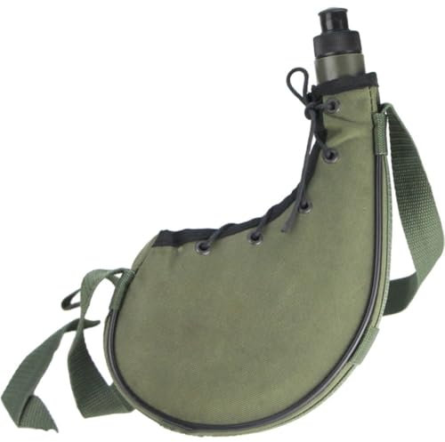 Vobumix Borraccia Militare 800 con Cintura E Coperchio Borraccia Mimetica per Borraccia Militare All'aperto per Arrampicata in Campeggio