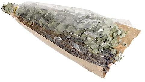 Ciieeo Getrockneter Eukalyptus- und Lavendelstrauß Natürliche Echte Eukalyptusblätter Elegantes Home-Office-