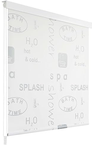 Homgoday Persiana Enrollable de Ducha Splash 80x240 cm