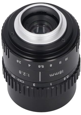 Objectif Manuel Grand Angle 18 Mm F2.8 en Alliage D'aluminium, Objectif D'appareil Photo, Objectif pour Appareils Photo à Monture Macro 4/3, Design Ultra Grand Angle et Léger
