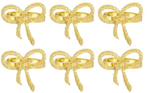 QUARKZMAN 18pz Anelli Portatovaglioli in Metallo, Fermatovaglioli a Farfalla per Decorazione Matrimonio, Feste, Banchetti, Oro