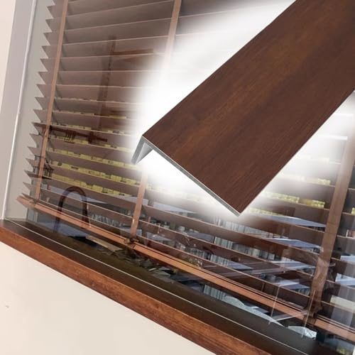 Window Sill Cover Walnut Window Ledge Cover for Wooden Sill, Waterproof Sill Replacement Capping Panels for Plants, Modern Windowsill Protector Board for Bay Remodel(Style1,6x42in (15x107cm))