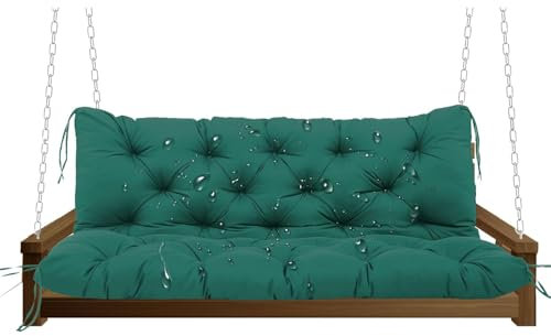 WLXFF CojíN para Banco con Respaldo, CojíN De Banco para Silla De JardíN, Impermeable, CojíN De Asiento para Columpio De Hollywood, CojíN para Columpio De JardíN