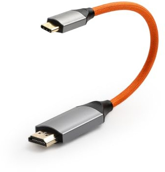 ZBLZGP Cable USB C a HDMI 4K 60Hz para Lenovo ThinkPad X1/Sony A7 IV/Atomos Ninja V, 20 cm, 18 Gbps, sin retraso para juegos
