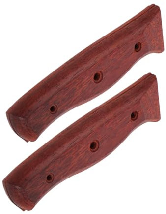 Cabilock 2pezzi Impugnatura in Legno Per Coltelli Sostituzione Manico Guancette Accessori Di Ricambio Per Fai Da Te Parti Di Riparazione Per Utensili Da Cucina Artigianato Ferramenta Indust