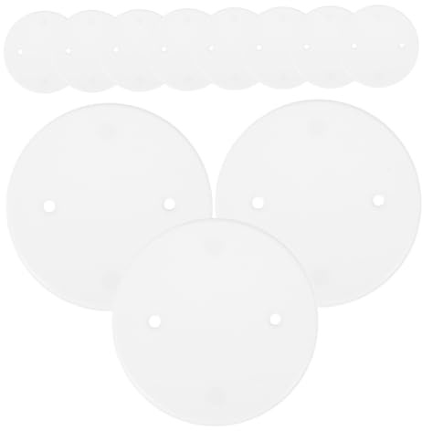 LAPYAPPE 50piezas Placa Ciega Eléctrica Tapa De Registro Redonda Para Caja Octogonal