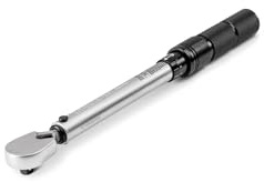TEKTON 1/4 Inch Drive 90-Tooth Dual-Direction Micrometer Torque Wrench (20-200 in-lb) | TRQ50402