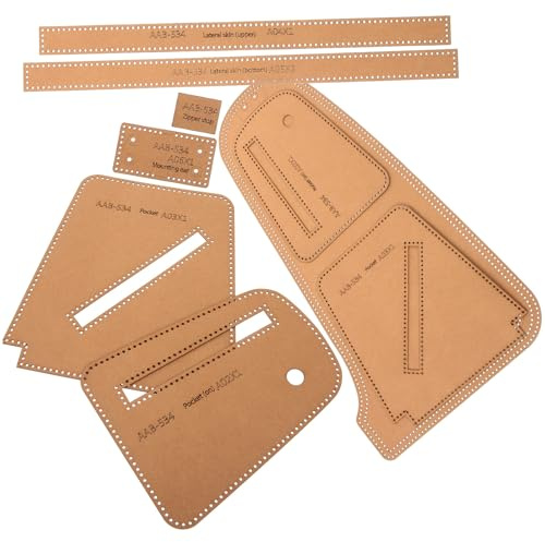 Gadpiparty Leder-Brusttaschen-Vorlage zum Basteln, präzise Schablonenmuster für Herren, S Crossbody und Schultertaschen, vielseitiges Schnittmuster für Lederhandwerksprojekte