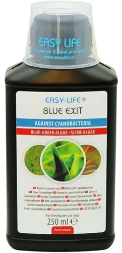 Easy Life Blue Exit – 250 ml Behandlung gegen Blaualgen im Aquarium, bekämpft effektiv Cyanobakterien, einfache Anwendung, sicher für Fische und Pflanzen