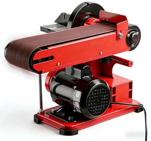 GEARFLOW Belt Disc Sander 4x36inch and 6inch Disc, Benchtop Disc Sander 370W, Disc Combo Sander with Built-in Dust Collection, Bench Sander for Woodworking