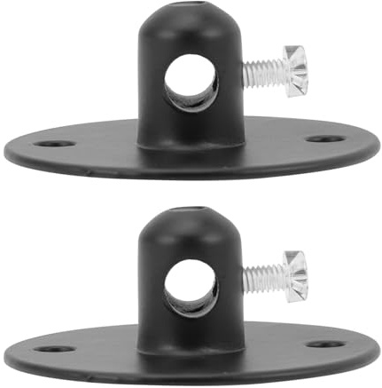 DOITOOL 2 Piezas Sujetacables Ajustables para Cable de Alimentación, Clips para Luces de Techo en Color Negro Accesorios, Prensaestopas para Gestión Ordenada de Cables, Adecuado