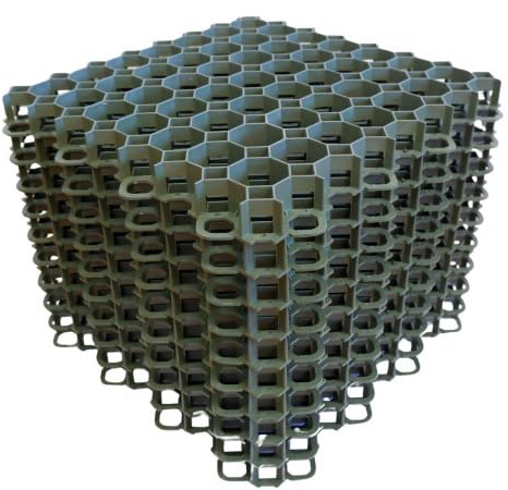 10 Stück ViD Rasengitter/Rasenwaben 50x50x4 cm, grün | Paddockplatten/Rasengitterplatten/Bodenwaben/Gehwegplatten