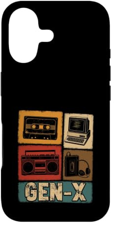 Gen X Cassette Boombox 80s Nostalgia Case for iPhone 17