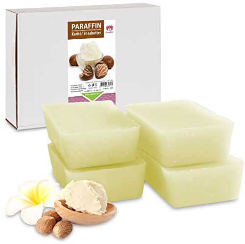 Kosmetex Wellness-Paraffinbad – Paraffin-Entspannungsbad für Hände und Füße – Paraffinwachs – Paraffin-Block für Wachserwärmer (4x 500ml)