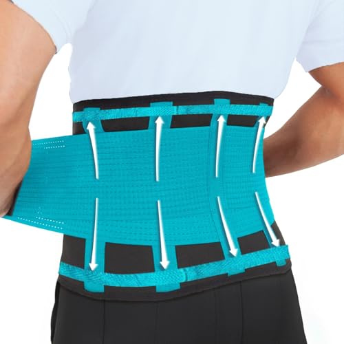 Xn8 Sports Back Support belt- Breathable Adjustable Lumber Support Brace For Men Women- Back Brace Ideal For Sciatica Pain Relief, Back Pain, Herniated Disc, Scoliosis, Lifting At Work, Weightlifting