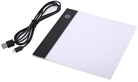 Garosa Ultra-Thin Portable LED Light Box A5 Tracing Light Pad for Drawing Tattoo Sketching Animation with USB Cable Art Stencil Board