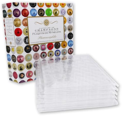 PHILANTOLOGIE COLLECTIONNEZ VOS PASSIONS ! Album illustré avec 6 Feuilles Encap pour 252 muselets de Champagne.
