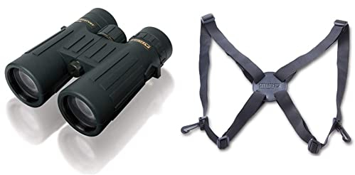 Steiner Observer 10x42 Fernglas - detailreich, hohe Vergrößerung, geringes Volumen & Harness Komfort-Tragegurt für Ferngläser - zur Entlastung der Nacken- und Rückenmuskulatur
