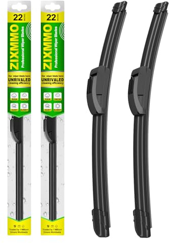 ZIXMMO OEM Quality 22in + 22in Premium All-Season Windshield Wiper Blades for Original Equipment Replacement(Set of 2)