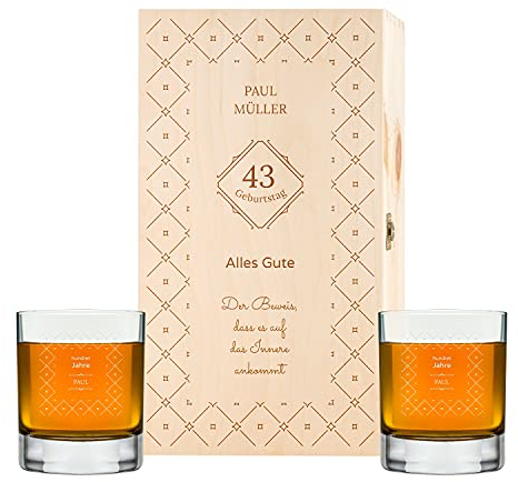 Giftbay juego de vasos de whisky en caja, personalizados, con grabado, para parejas, regalo para esposo, esposo, novio, padre