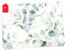 Tischset | Platzset abwaschbar - Eukalyptus Wasserfarbe - 4 Stück aus erstklassigem Vinyl (Kunststoff - BPA-frei) - rutschfeste Tischunterlage mit zeitlosem Design - Tischmatte - Made in Germany