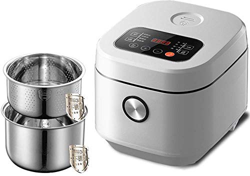 HMTE Cuiseur à Riz programmable mijoteuse à Vapeur yaourtière à Faible élimination Sucre ragoût avec minuterie de 24 Heures et Fonctions de Maintien au Chaud Automatique 3L (3L)