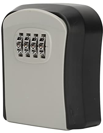 Scatola con Serratura a Combinazione, Scatola Porta Chiavi a Parete per la Casa (Grigio)
