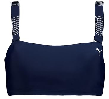 PUMA Swim Women Bandeau Top 1P, marinblå, L