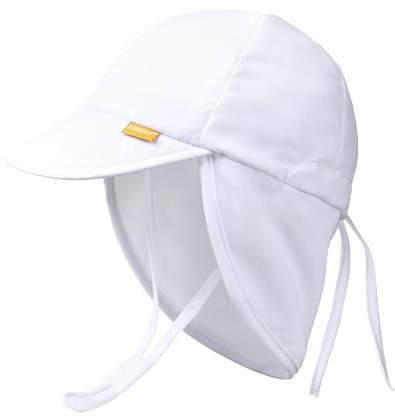 FURTALK Baby Kleinkind Sonnenhut UV-Schutz Mädchen Jungen Kinder Sommer Strand Mütze mit Nackenschutz