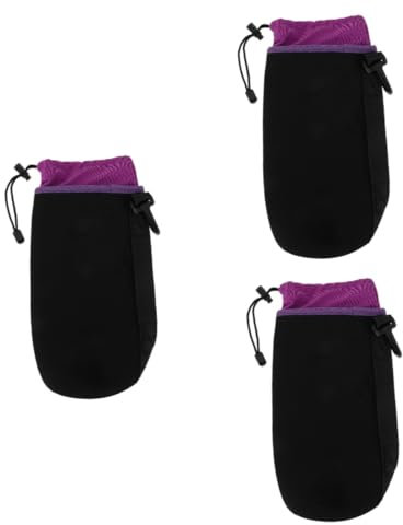 HEMOTON 3stücke wasserdichte Neopren Objektivtasche XL Für DSLR-kameras Schock Und Kratzschutz Für Kameraobjektive Für Outdoor-Fotografie Strapazierfähige Und Leichte Kameratasche