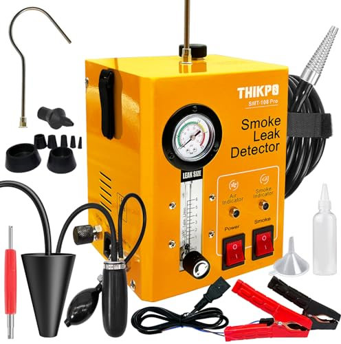 THIKPO EVAP Rilevatore di perdite, Macchina per Fumo, Tester per EVAP con Motore ad Aria Integrato e manometro, 12 V (EVAP Rilevatore di Perdite)