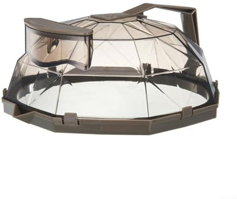 Wasserdampfdeckel für Mikrowelle, 25,4 cm Tellerabdeckung mit Griff, Schnellheizung (D)