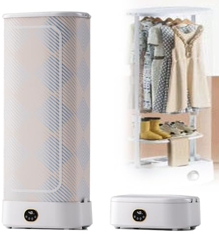 Asciugatrice Automatica per Vestiti da 20 Minuti, Macchina da Stiro Che elimina Rapidamente Le Pieghe, Stazione da Stiro Automatica da 1000 W per Piegare armadi, Vestiti e Tessuti