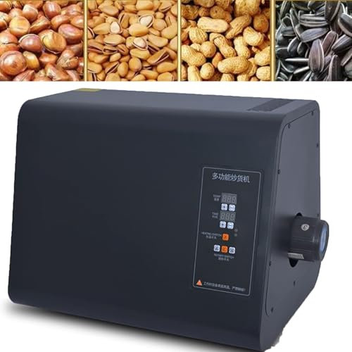 ZHIXUMM MáQuina Tostadora De Café para El Hogar, Tostadora Comercial, Control De Temperatura (50 °C-300 °C) + Temporizador (0-60 Minutos), DisipacióN De Calor Eficiente