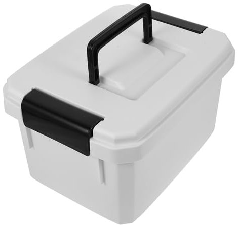 COLLBATH Medizinkoffer Mehrschichtiger Organizer Aus Kunststoff Mit Abgerundeten Ecken Und Griffdesign Für Medikamente Und Aufbewahrung