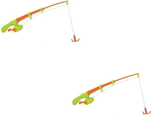 DIOXSTAR Hook Duck Style Bath Toys For Kids, Duck Hooking Game, Vibrant Colour, Eye-Catching Design, Summer Garden Pool Party Toy Set, Promote Hand-Eye Coordination (Pack of 2)