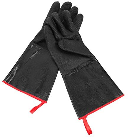 BAZEITFLOW Multifunktions Neopren Grillhandschuhe 14 Zoll Hitzebeständig Bis 500°c Feuerfeste Bbq Küchenhandschuhe Camping Outdoor Handschutz
