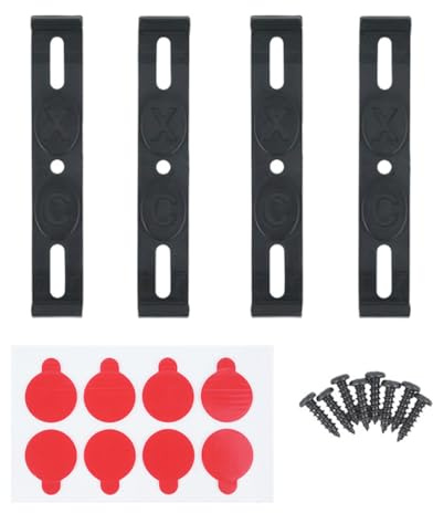 Portatarga senza cornice, 4 pezzi, Portatarga invisibile, senza cornice, Cornice per targa semplice in plastica, Clip Targa Rimorchio, Supporta le targhe europee, per ogni auto, Rimorchio e Camion