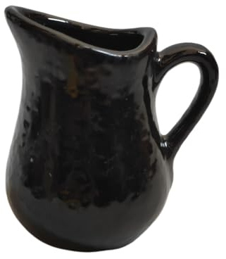 Såsskål Kreativ keramisk kaffemjölkskanna med handtag svart 100ml såskanna Såskanna