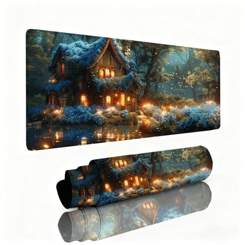Alfombrilla Escritorio Cabina Alfombrilla Ratón Crisantemo Tapete Escritorio 800x300x3mm, Almohadilla Raton Superficie Resistente a Salpicaduras, Desk Mat con Bordes Cosidos Duraderos, Portátil 0B-562