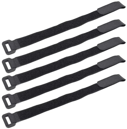 Heavy Duty Cykelstyre Surrningsband 5 Styck Svart 20x200-300mm(20X300mm black)
