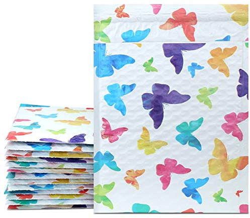 UCGOU Bubble Mailers 6x10 Usable Size 6x9 Butterfly Padded Mailer 25 Pack