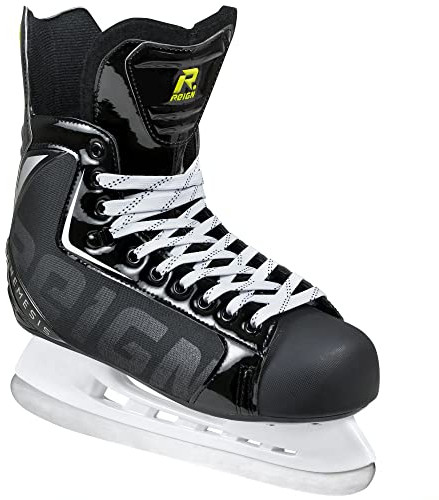 Reign Erwachsene Nemesis Hockey Skate Schlittschuhe, Schwarz, 40